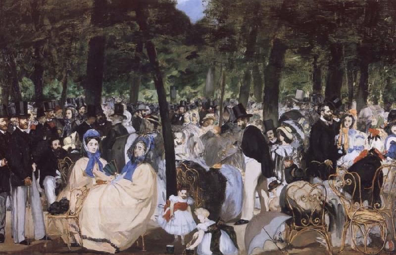 Edouard Manet Music in the Tuileries Garden